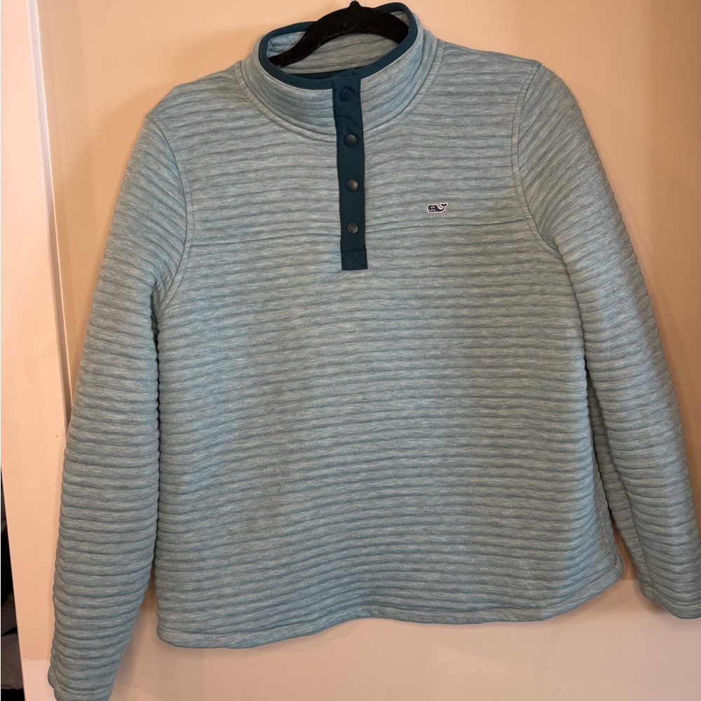 Vineyard Vines Blue Striped Button-Up Shirt